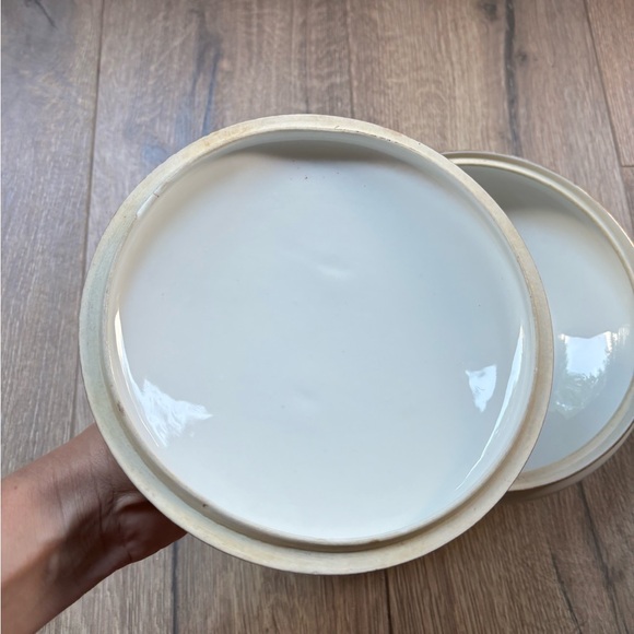 GDA France Limoges French White Gold Covered Serving Dish Bowl Tureen Antique - Picture 10 of 12